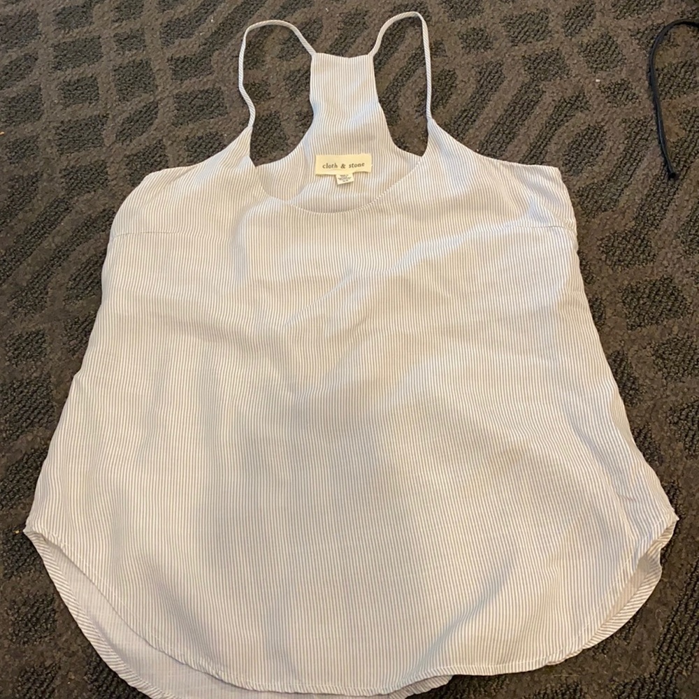 Anthropologie Blue and White Tank!